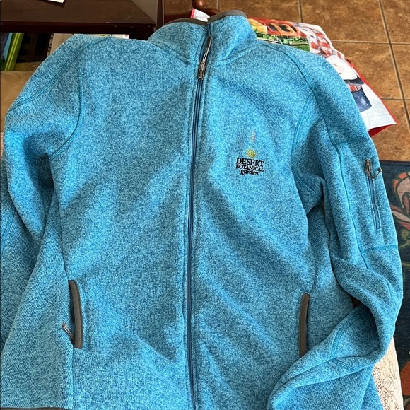 Landway Jackets & Blazers - Landway Zip-up Sweater Jacket Desert Botanical garden Detail Size XL
